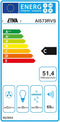 ETNA AI573RVS - Inbouw afzuigkap - 73 cm - Grijs - 425 m³/h - LED verlichting - 3 afzuigsnelheden