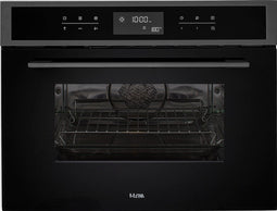 ETNA CM644Ti - Inbouw combimagnetron - 44L - Black Titanium - Turbo hetelucht - 900W Magnetron - Touch Control - Grill - Glazen bakplaat