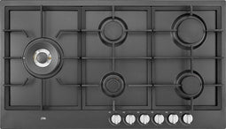 ETNA KGF889ZTA - Gaskookplaat - met Wokbrander - 90 cm - Mat Zwart