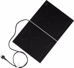 ETNA KIV12ZIL - vrijstaande inductie kookplaat - Zwart/Zilver