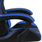 vidaXL - Racestoel - kunstleer - zwart - en - blauw
