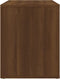 vidaXL - Nachtkastje - 60x36x45 - cm - bewerkt - hout - bruin - eikenkleur