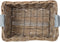 Basil Dorset Fietsmand L - Voor - Rotan - Grijs - Large