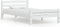 vidaXL - Bedframe - massief - grenenhout - wit - 90x200 - cm