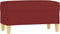 vidaXL - Bankje - 70x35x41 - cm - stof - wijnrood