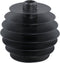 PTMD Tyna Black Metal Candleholder Layered Rounds