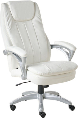 Directeursstoel Draaibaar CHIEF Kunstleer Gebroken wit