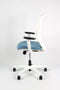 Linea Tekna White 01 - Bureaustoel - Ergonomisch EN1335 -Multi verstelbaar- Wit/Blauw