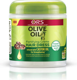 ORS Olive Oil Versterkende Crème Haardressing - Voedende Haarcrème met Olijfolie, Saffloerolie en Brandnetelextract voor Gezond en Sterk Haar, Hydrateert en Versterkt, Voorkomt Haarbreuk, 170g