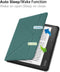 Lunso - Origami sleepcover hoes - Geschikt voor Kobo Libra 2 (7 inch) - Donkergroen