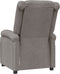 vidaXL Fauteuil verstelbaar stof taupe