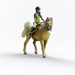 Schleich - HORSE CLUB - Sarah en Mystery - Buitenrit met Arabische Merrie