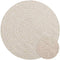 vidaXL - Vloerkleed - ZIZUR - crème - binnen - en - buiten - Ø - 90 - cm - jute - look