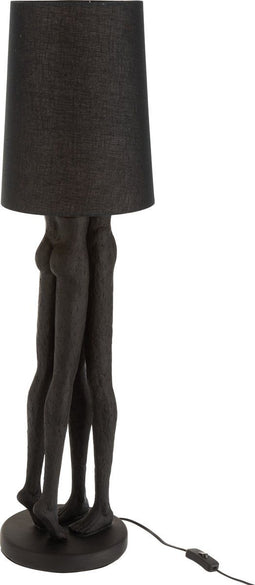 J-Line lamp Koppel - polyresin - zwart