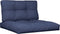 vidaXL - Palletkussenset - 70x40x12 - cm - stof - marineblauw