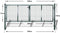 vidaXL - Tuinpoort - modern - hekwerk - 289 - x - 175 - cm - / - 306 - x - 225 - cm - (donkergroen)