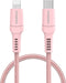 imoshion Kabel - Geschikt voor Lightning naar USB C - 1 meter - Oplader Kabel geschikt voor Apple iPhone 11/12/13/14 - Roze