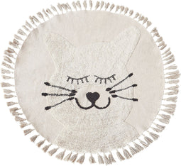 ETSERI - Laagpolig vloerkleed - Beige - Katoen