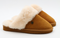 Alpacas Footwear 66M0107B - Pantoffels - Rundersuède & Lamsbont - Chestnut - Maat 43