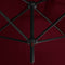 vidaXL - Parasol - dubbel - met - stalen - paal - 600x300 - cm - bordeauxrood