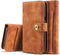 ETUI FOLIO CUIR 2EN1 BRUN POUR IPHONE XR