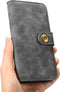 ETUI FOLIO CUIR 2EN1 NOIR POUR IPHONE 7+/8+