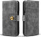 ETUI FOLIO CUIR 2EN1 NOIR POUR IPHONE XS/X