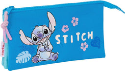 Etui, Schooletui, Organizer Lilo & Stitch 'Hawaii' - Triple Pennen- Tekenetui (22x12x3 cm)