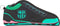 Etui, Schooletui, Tekenetui, Organizer - F.C. Barcelona Junior - Polyester - Zwart, Turkoois, Zalmroze (24 x 10 x 3 cm)