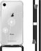 iMoshion Hoesje Geschikt voor iPhone Xr Hoesje Met Koord - iMoshion Design Hoesje met Koord - Wit / Transparant / Dandelion