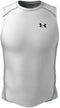 Under Armour UA HG Armour Comp SL-WHT - Heren Sportshirt - Compressie - Wit - Zwart