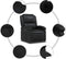 vidaXL Relaxfauteuil - Handmatige relaxfunctie - Zwart