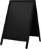 Europel - Stoepbord - Krijtbord - Zwart dennenhout - 66 x 104 cm - Geschikt voor binnen en buiten