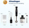 Ocina Staafmixer 5-in-1 - 800W - 500ml Hakmolen - RVS/Zwart