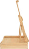 Tafelezel met lade 41,5x37x12 cm massief grenenhout