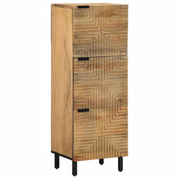vidaXL - Hoge - kast - 40x33x110 - cm - massief - mango - bruin