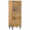 vidaXL - Hoge - kast - 40x33x110 - cm - massief - mango - bruin