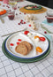 CABANAZ - bord, keramiek, FONDUE PLATE, wit
