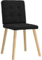 vidaXL - Eetkamerstoelen - 2 - st - stof - zwart