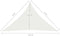 vidaXL - Zonnezeil - 160 - g/m² - 4x4x5,8 - m - HDPE - wit