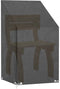 vidaXL - Tuinstoelhoes - 65x65x80/120 cm - water- en uv-bestendig - zwart