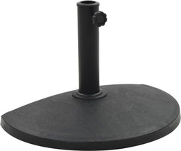 vidaXL - Parasolvoet - halfrond - 9 - kg - polyresin - zwart