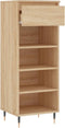 vidaXL - Schoenenkast - 40x36x105 - cm - bewerkt - hout - sonoma - eikenkleurig