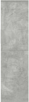 vidaXL - Boekenkast - 34x31x112 - cm - bewerkt - hout - betongrijs