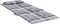 vidaXL - Stoelkussens - 2 - st - hoge - rug - ruitpatroon - oxford - stof - grijs