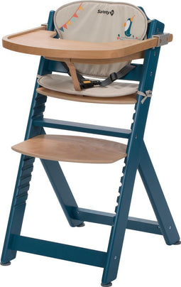 Safety 1st Timba - Kinderstoel - Verstelbaar tot 10 jaar - Petrol Blue Wood/Happy Day