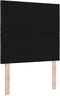 vidaXL - Hoofdbord - met - Diamant - Blokken - in - Zwart - - - 100 - cm - - - Stof