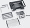 Severin PG 8113 Tafelgrill Tafel CoolTouch-behuizing, Kabelgebonden, Traploze temperatuurregeling Zwart/zilver