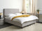 DUKE II - Tweepersoonsbed - Grijs - 160 x 200 cm - Polyester