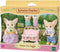 Sylvanian Families 5696 Familie woestijn vos- 4 fluweelzachte speelfiguren- duo kinderwagen - speelset